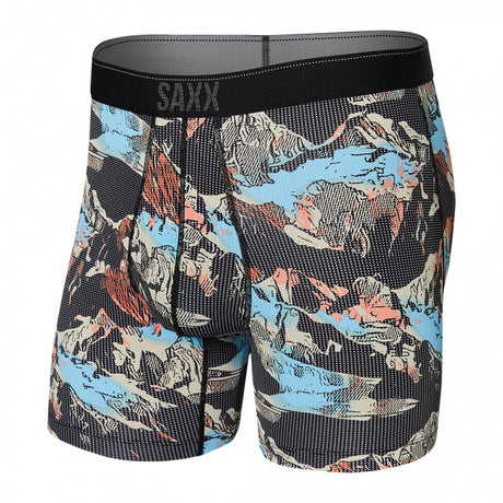 Saxx Quest Qdm Boxer Brief Fly Black Mountainscape