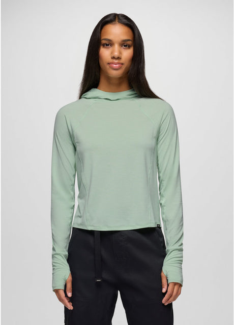 Prana Sol Searcher Sun Hoodie Long Sleeve - Bio Mint Bio Mint