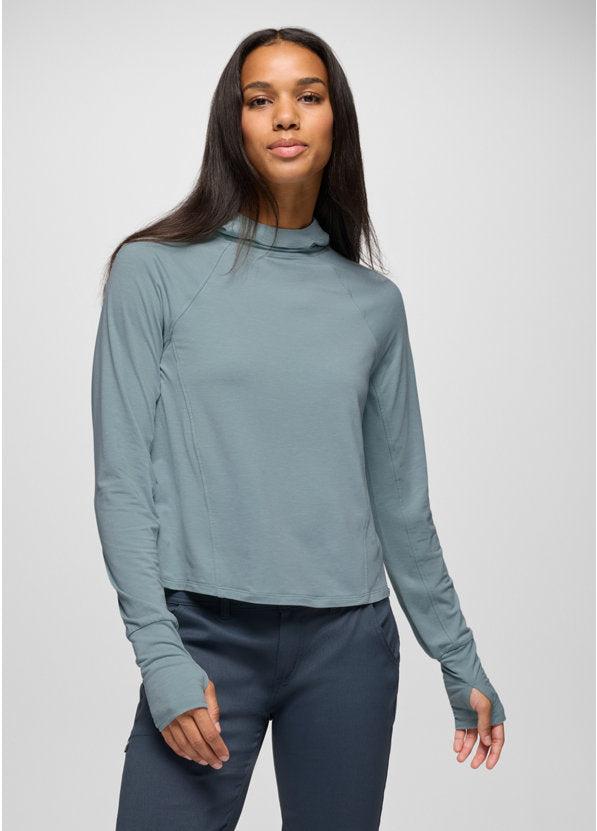 Prana Sol Searcher Sun Hoodie Long Sleeve - Saltwater Saltwater