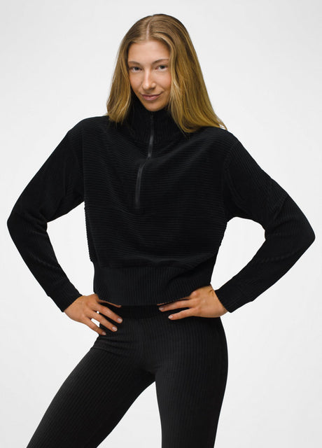 Prana Women's Escambia Half-Zip - Black Black