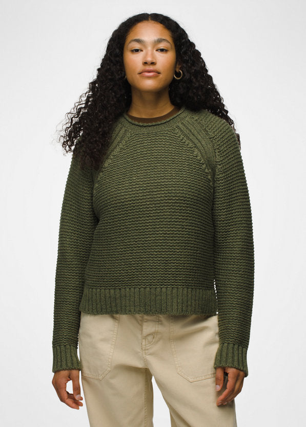 Prana Women's Cades Cove Sweater - Rye Green Rye Green