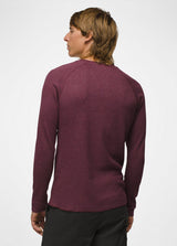 Prana Men's Touchstone Henley - Fig Heather Fig Heather