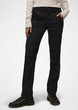 Prana Women's Stretch Zion Mid Rise Pant - Black Black