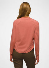 Prana Women's Sol Searcher Long-Sleeve Crew - Terracotta Terracotta