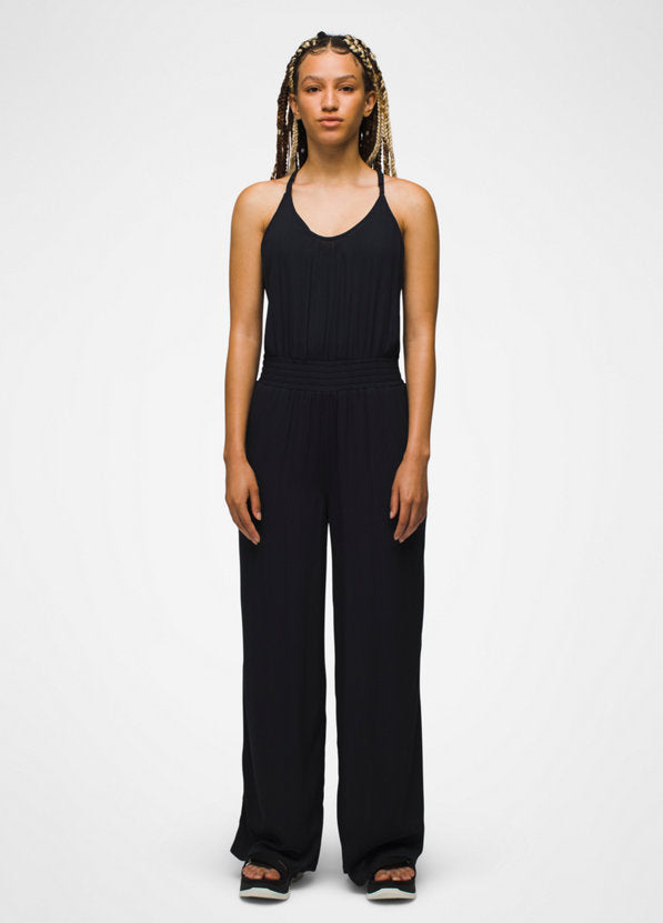 Prana Women's Fernie Wide Leg Jumpsuit - Black Black