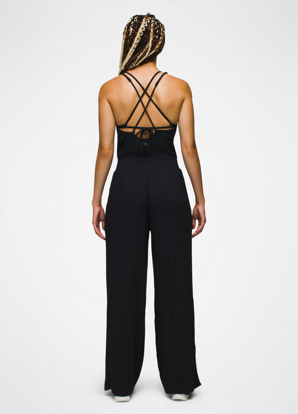 Prana Women's Fernie Wide Leg Jumpsuit - Black Black