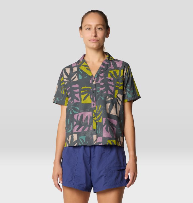 Mountain Hardwear Womens Trail Sender Short Sleeve - Volcanic Meadows Print Volcanic Meadows Print
