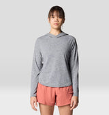 Mountain Hardwear Womens Sunblocker Long Sleeve Hoody - Dark Storm Heather Dark Storm Heather