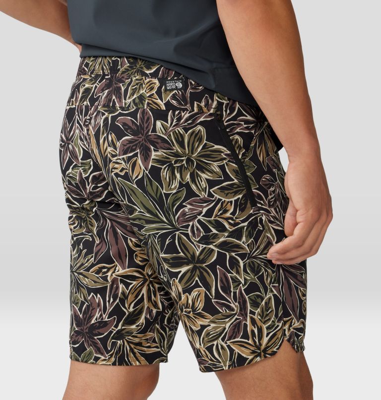 Mountain Hardwear Men's Trail Sender Short - Black Floral Print Black Floral Print