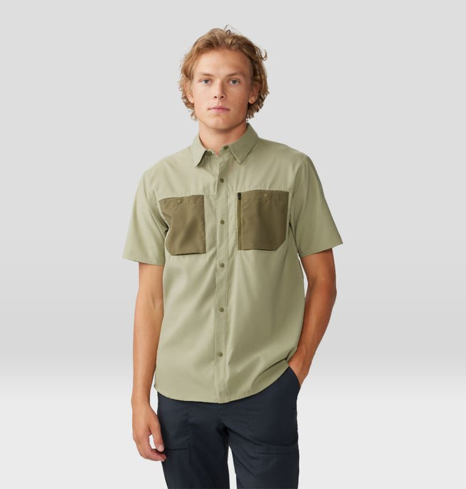 Mountain Hardwear Men's Trail Sender Short Sleeve - Mantis Green/Combat Green Mantis Green/Combat Green