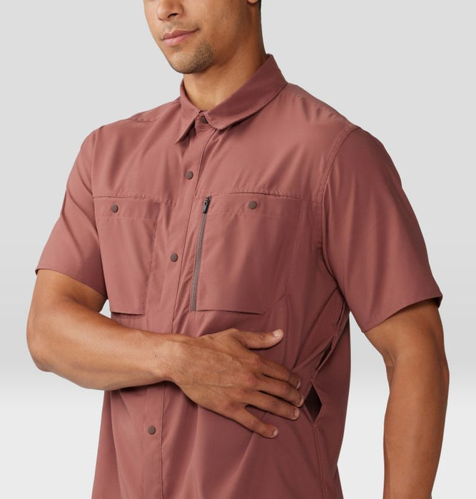 Mountain Hardwear Men's Trail Sender Short Sleeve - Clay Earth Clay Earth