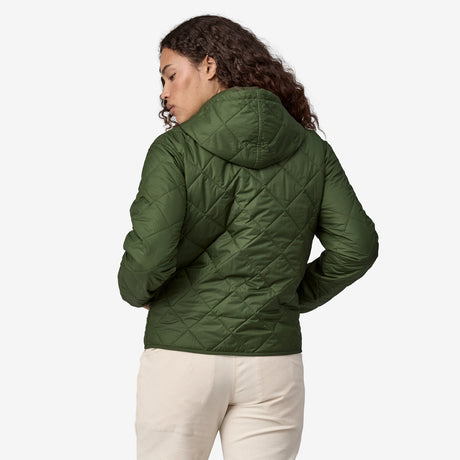 Patagonia Women's Diamond Quilted Bomber Hoody - Torrey Pine Green Torrey Pine Green