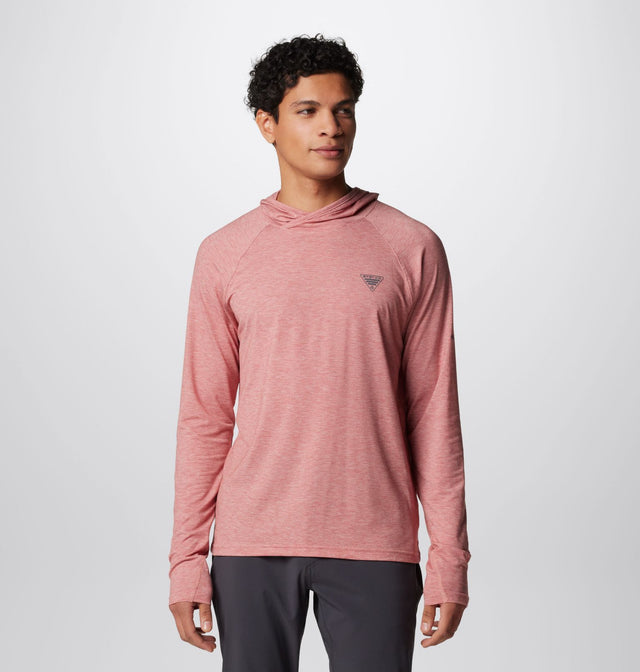 Columbia Men's PFG Uncharted Hoodie - Sandalwood Pink Heather Sandalwood Pink Heather