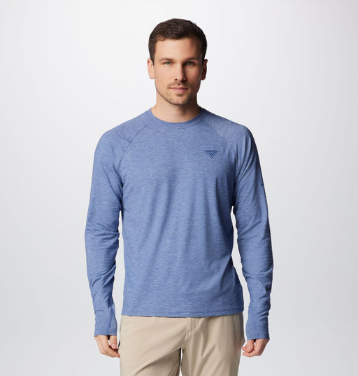 Columbia Men's PFG Uncharted Long Sleeve - Bluebell Heather Bluebell Heather