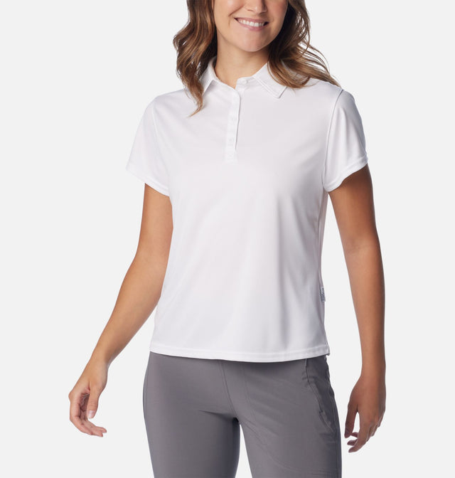 Columbia Women's Tidal Tee Short Sleeve Polo - White White