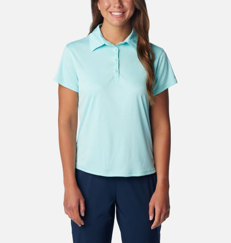 Columbia Women's Tidal Tee Short Sleeve Polo - Gulf Stream Gulf Stream