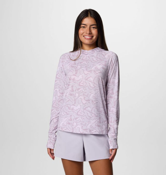 Columbia Womens PFG Uncharted Hoodie - Lavender Pearl Swamplands Lavender Pearl Swamplands