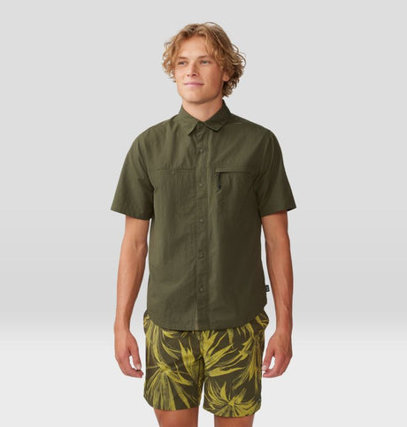 Mountain Hardwear Men's Stryder Short Sleeve Shirt - Dark Pine Dark Pine