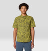 Mountain Hardwear Mens Stryder Short Sleeve Shirt - Moon Moss Forager Print Moon Moss Forager Print