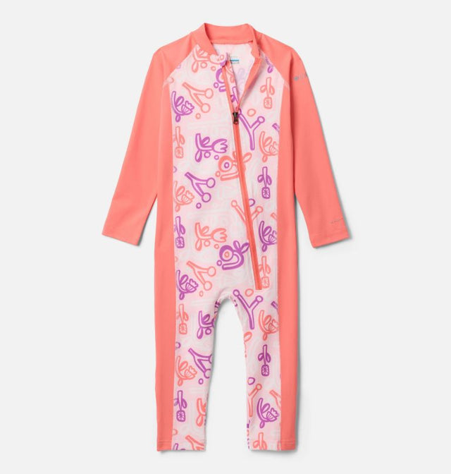 Columbia Toddler Sandy Shores II Sunsuit - Satin Pink Marker Made / Hot Coral Satin Pink Marker Made / Hot Coral
