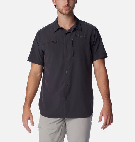 Columbia Men's Summit Valley Woven Short Sleeve Shirt - Shark Shark