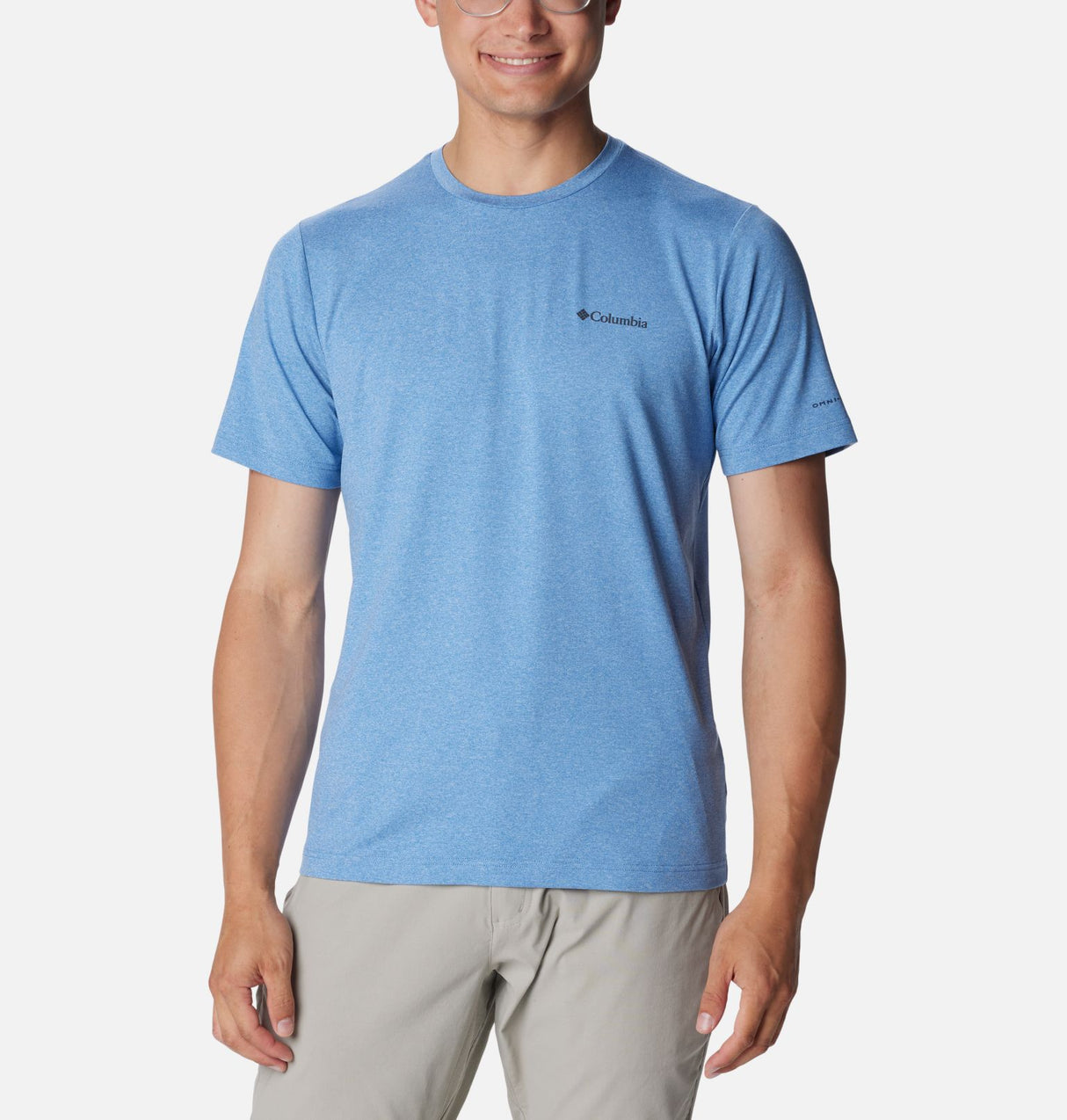 Columbia Men's Tech Trail Crew Neck II Short Sleeve - Skyler Heather Skyler Heather