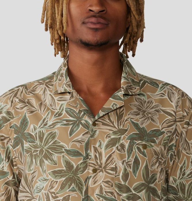 Mountain Hardwear Men's Trail Sender Camp Shirt - Sandstorm Floral Print Sandstorm Floral Print