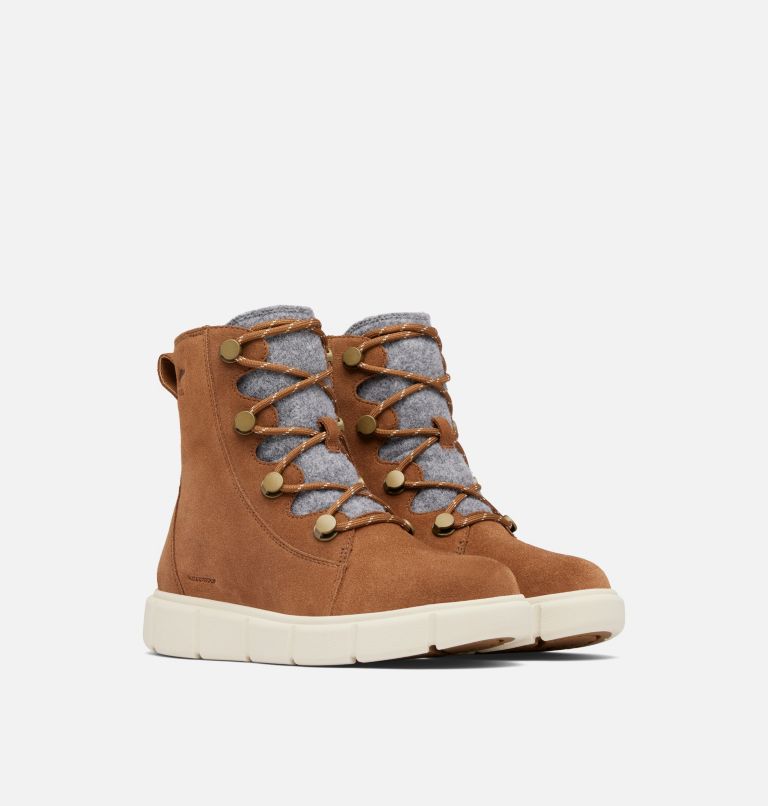 Sorel Women's Explorer Iii Joan Waterproof Boot - Velvet Tan/chalk