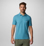 Columbia Mens PFG Uncharted Polo Shirt - Blue Echo Heather Blue Echo Heather