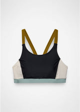 Prana Baja Bound Sport Top - Black Color Block Black Color Block