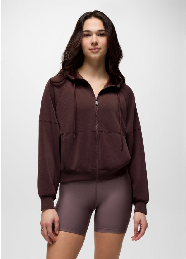 Prana Shea Full Zip Hoodie - Mocha Mocha