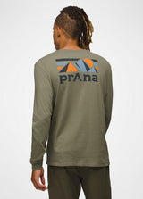 Prana Men's Everyday Graphic Long-Sleeve Tee - Rye Green Standard Rye Green Standard