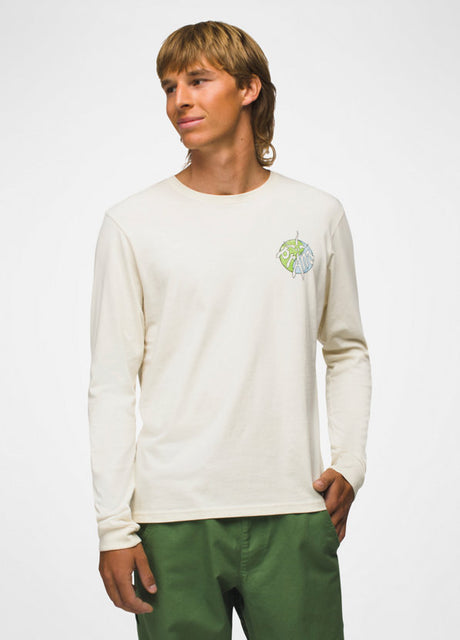 Prana Men's Heritage Graphic Long-Sleeve Tee - Chalk Yinyang Chalk Yinyang