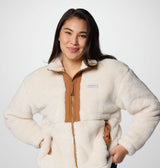 Columbia Women's Boundless Discovery Sherpa Full-Zip II Jacket - Chalk/Camel Brown Chalk/Camel Brown