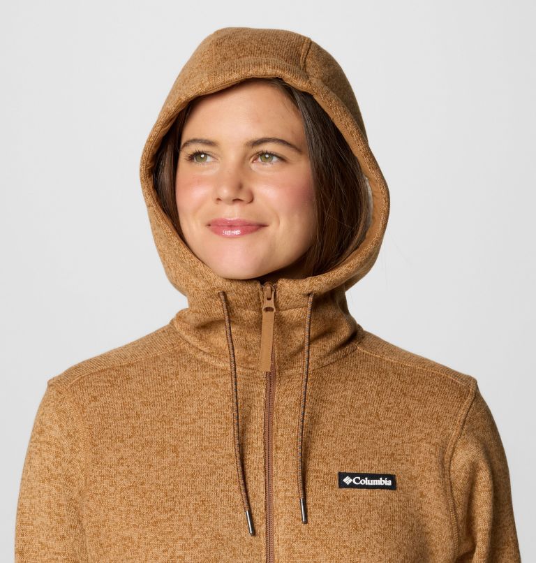 Columbia Women's Sweater Weather II Sherpa Full-Zip Jacket - Camel Brown Heather Camel Brown Heather