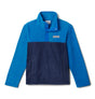 Columbia Kids Steens Mtn II Quarter Snap Fleece Pullover - Collegiate Navy / Bright Indigo Collegiate Navy / Bright Indigo