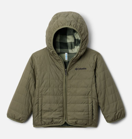 Columbia Toddler Double Trouble II Jacket - Stone Green/Safari Check Stone Green/Safari Check