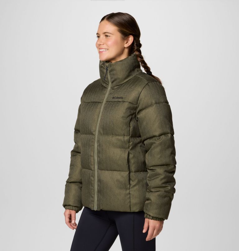 Columbia Women's Puffect Herringbone Jacket - Stone Green Herringbone Stone Green Herringbone