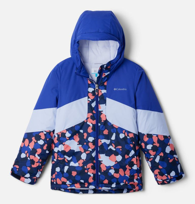 Columbia Girls' Horizon Ride III Jacket - Coll Navy Winterbloom/Clemantis Blue Coll Navy Winterbloom/Clematis Blue