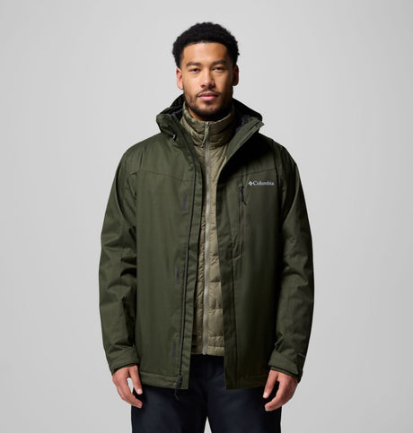 Columbia Mens Whirlbird V Interchange Jacket Greenscape melange
