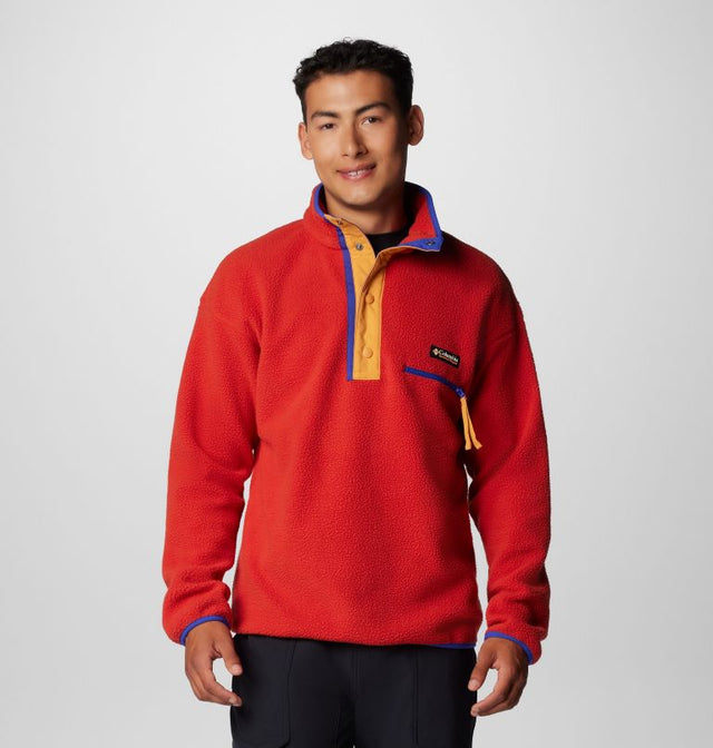 Columbia Men's Helvetia II Half-Snap Fleece Pullover - Sail Red Sail Red