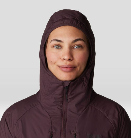 Mountain Hardwear Women's Kor Airshell Warm Hoody - Blackberry Blackberry