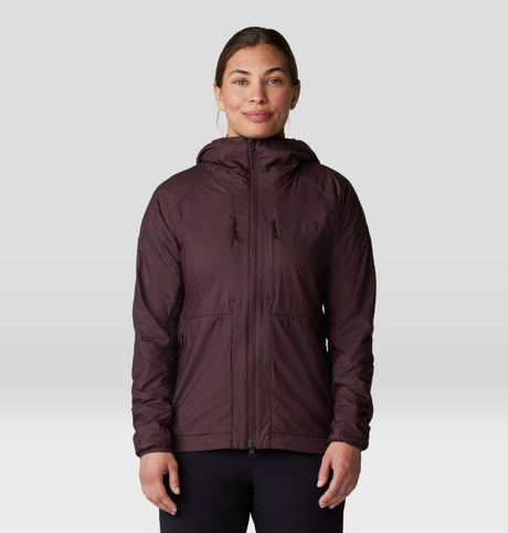 Mountain Hardwear Women's Kor Airshell Warm Hoody - Blackberry Blackberry