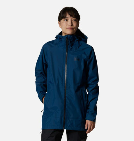 Mountain Hardwear Women's Threshold Parka - Dark Caspian Dark Caspian