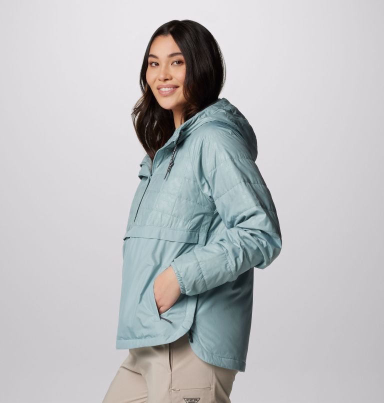 Columbia Women's PFG Uncharted Anorak - Crushed Blue/Uncharted Waters Emboss Crushed Blue/Uncharted Waters Emboss