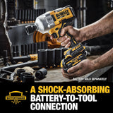 Dewalt 20V MAX XR Brushless Cordless 1/2 In High Torque Impact Wrench with Hog Ring Anvil (Tool Only)