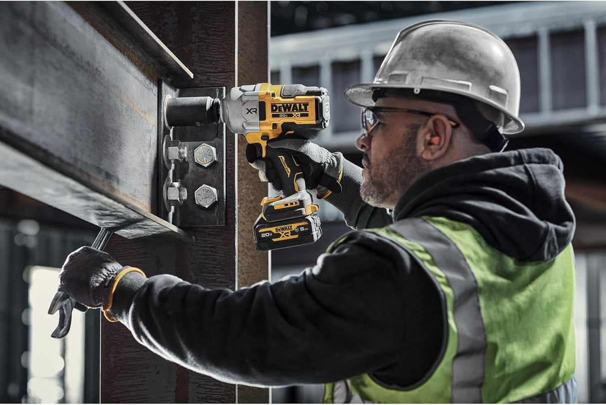 Dewalt 20V MAX XR Brushless Cordless 1/2 In High Torque Impact Wrench with Hog Ring Anvil (Tool Only)