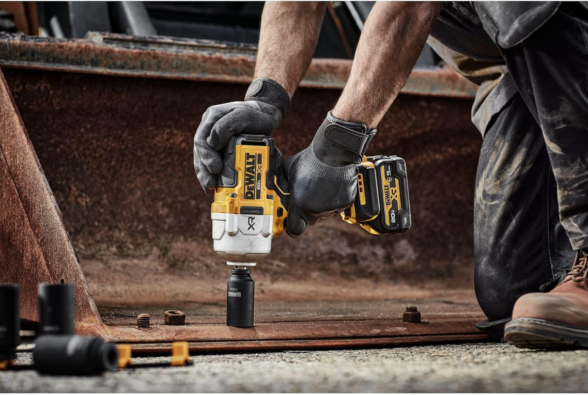 Dewalt 20V MAX XR Brushless Cordless 1/2 In High Torque Impact Wrench with Hog Ring Anvil (Tool Only)