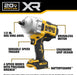 Dewalt 20V MAX XR Brushless Cordless 1/2 In High Torque Impact Wrench with Hog Ring Anvil (Tool Only)