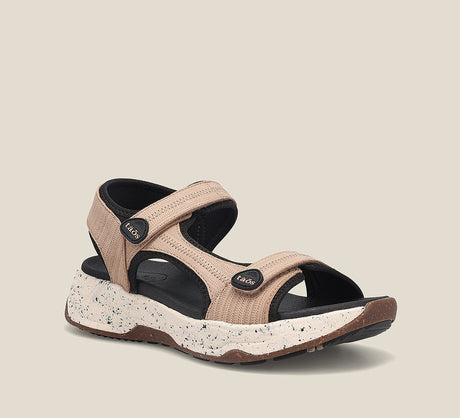 Taos Women's Super Side Sandal - Natural Emboss Natural Emboss